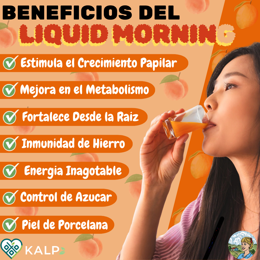 🥭🍑Liquid Morning Multivitaminico  Durazno/Mango