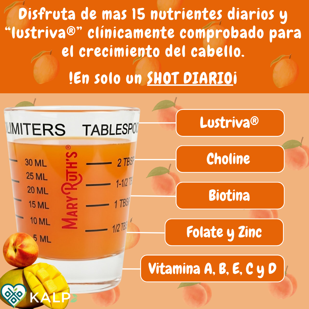 🥭🍑Liquid Morning Multivitaminico  Durazno/Mango